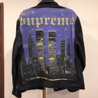 シュプリーム(Supreme)のsupreme new york painted trucker jacket(Gジャン/デニムジャケット)