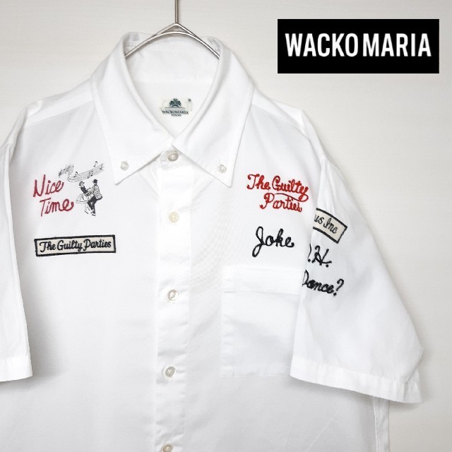 WACKOMARIA TOKYO ボタンダウン 半袖 シャツ ホワイト S