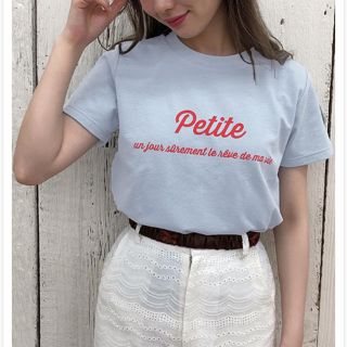 ワンアフターアナザーナイスクラップ(one after another NICE CLAUP)のpetite tee サックスブルー(Tシャツ(半袖/袖なし))