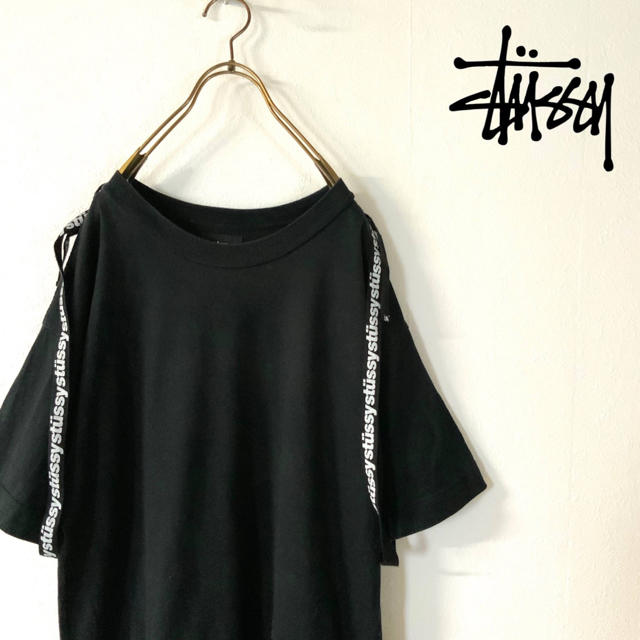 STUSSY ロゴ ラインテープ ビッグシルエット ワンピース