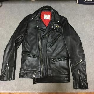 ルイスレザー(Lewis Leathers)のルイスレザーサイクロンカウハイド34タイト美品ライダースライトニング三代目JSB(ライダースジャケット)