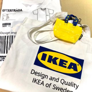 イケア(IKEA)のIKEA Tシャツ S/M トートバッグ 原宿店ミニポーチ セット(Tシャツ(半袖/袖なし))