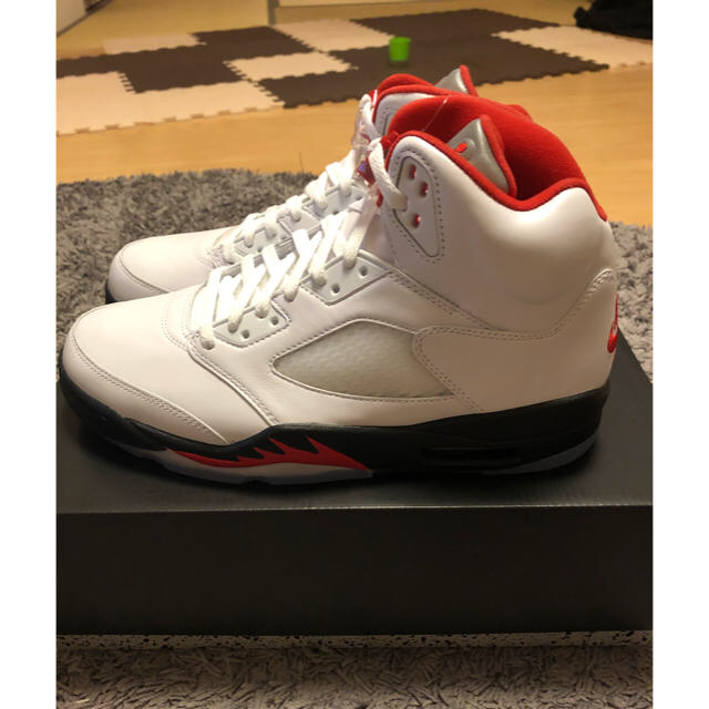 靴/シューズNIKE AIR JORDAN 5 RETRO "FIRE RED" 29㎝