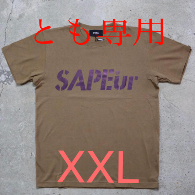 SAPEur  オーロラリフレクター ブラウン Ｔシャツ