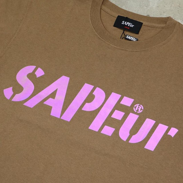 SAPEur  オーロラリフレクター ブラウン Ｔシャツ 1