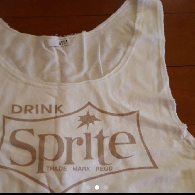 GYDA(ジェイダ)のGYDA×sprite　ルーズスウェット　タンクトップ レディースのトップス(タンクトップ)の商品写真