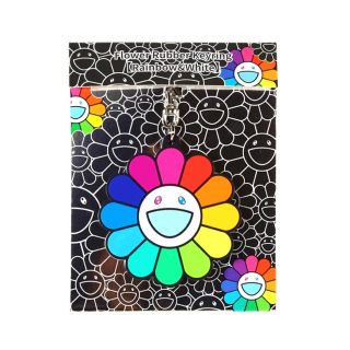 村上隆　フラワー　flower rubber keyring rainbow (キャラクターグッズ)