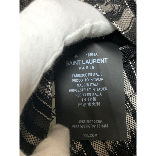 Saint Laurent(サンローラン)の新品未使用 サンローラン テディ ジャケット エディ ストライプ  46 メンズのジャケット/アウター(スタジャン)の商品写真