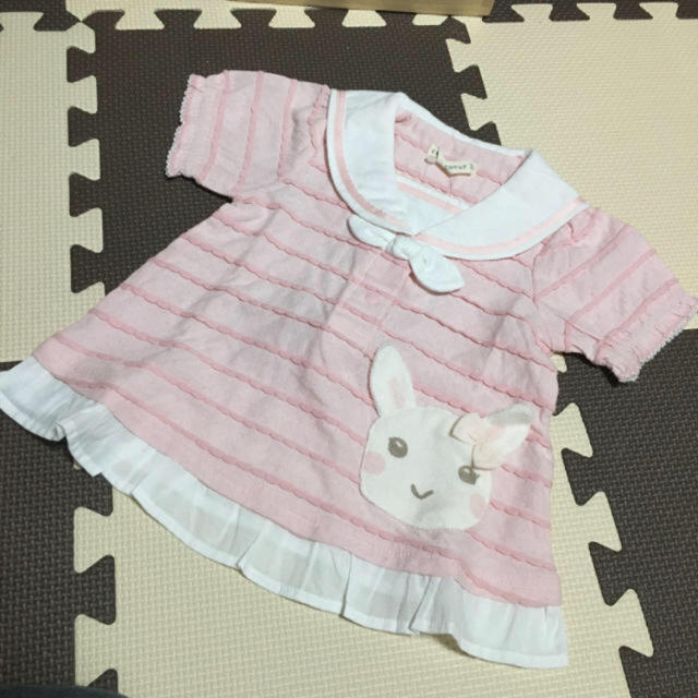 coeur a coeur(クーラクール)の新品！クーラクール♡うさみみチュニック/70  キッズ/ベビー/マタニティのベビー服(~85cm)(シャツ/カットソー)の商品写真