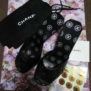 シャネル(CHANEL)のCHANEL / ミュール(美品・ブラック)(ミュール)