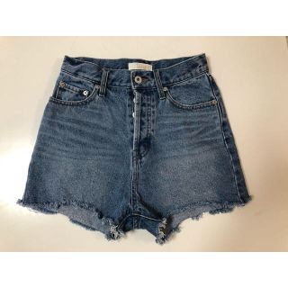 アリシアスタン(ALEXIA STAM)のVicente short denim デニムブルー　Sサイズ(ショートパンツ)