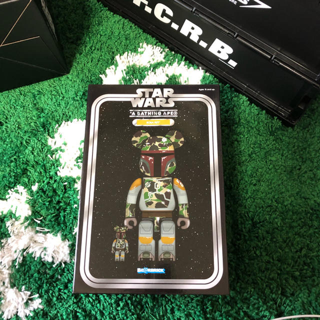 MEDICOM TOY(メディコムトイ)のBE@RBRICK BAPE(R) BOBA FETT 100％ & 400％ エンタメ/ホビーのフィギュア(その他)の商品写真