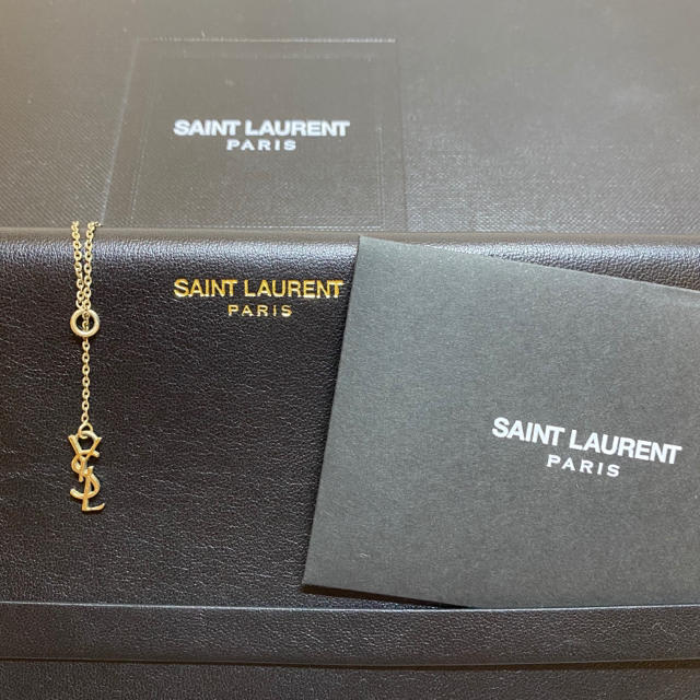 Saint YSLロゴモノグラムネックレスの通販 by ＣＨＩＫＡ's shop｜サンローランならラクマ Laurent - 人気低価