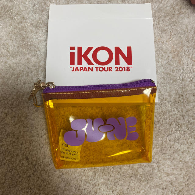 iKON(アイコン)のiKON ジュネ　ミニビニールポーチ エンタメ/ホビーのCD(K-POP/アジア)の商品写真