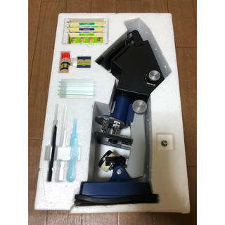 顕微鏡(600倍)実験セット　学習用　ライト付き^_^(知育玩具)