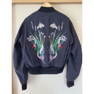 mame kurogouchi マメ ma-1 刺繍ブルゾンジャケットsacai