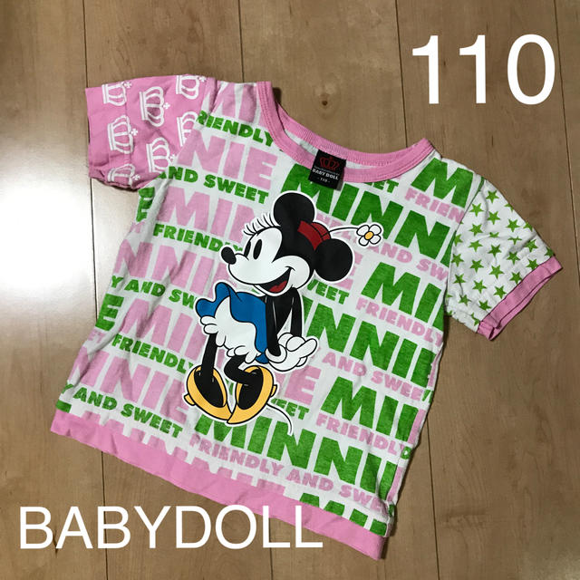 BABYDOLL(ベビードール)のBABYDOLL ベビードール ディズニー ミニー Tシャツ 110 女の子 キッズ/ベビー/マタニティのキッズ服女の子用(90cm~)(Tシャツ/カットソー)の商品写真