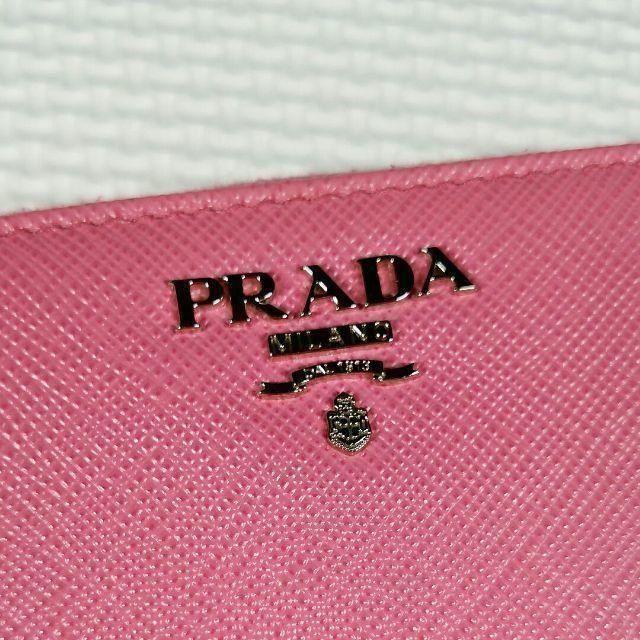 PRADA(プラダ)の近年物 PRADA プラダ 長財布 サフィアーノレザー ピンクジッピージップ レディースのファッション小物(財布)の商品写真