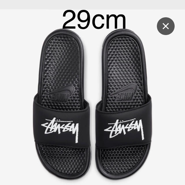 STUSSY - ステューシー / ナイキ スライド サンダル ベナッシ 黒 ...