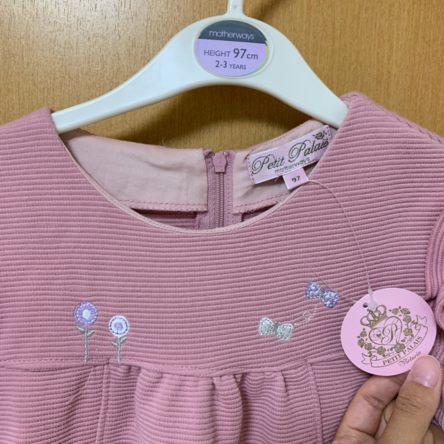 motherways(マザウェイズ)のマザウェイズ　ピンク　パープル　ワンピース　フォーマル   キッズ/ベビー/マタニティのキッズ服女の子用(90cm~)(ワンピース)の商品写真