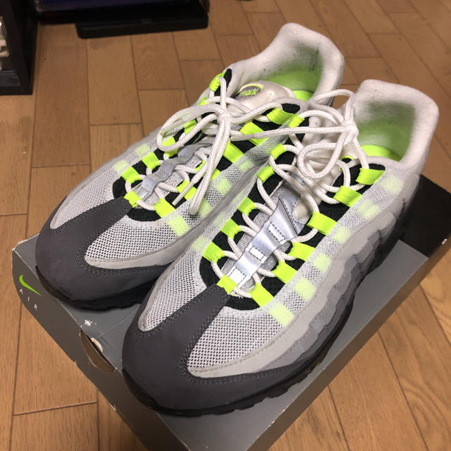 靴/シューズNIKE AIR MAX 95 OG NEON VOLT イエローグラデ