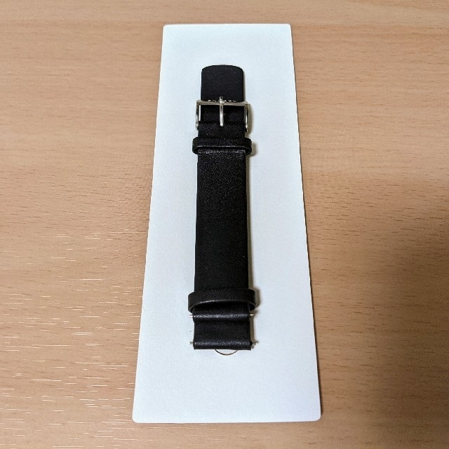 SKAGEN(スカーゲン)のスカーゲン ブラックレザー スタンダード ウォッチストラップ 18mm メンズの時計(レザーベルト)の商品写真