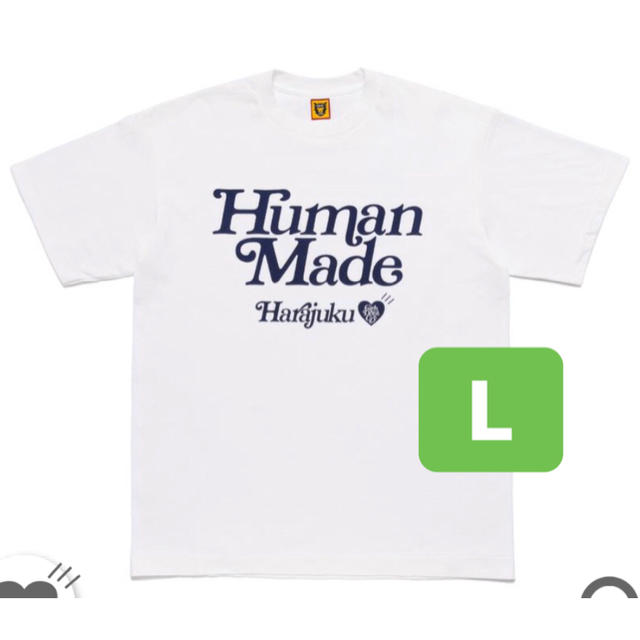 白 L HUMAN MADE Girls Don't Cry GDC Tシャツ