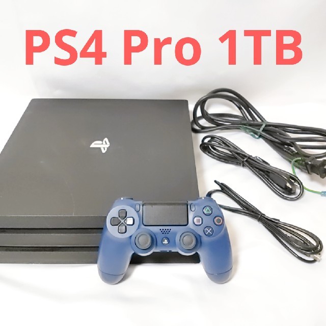 ps4PS4 Pro ジェットブラック CUH-7000 1TB