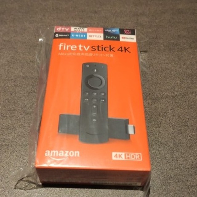 新品 Amazon Fire TV 4k Alexa対応音声認識リモコン付属
