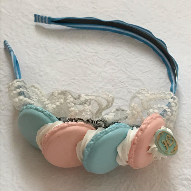 Angelic Pretty(アンジェリックプリティー)のHEXENHAUS マカロンカチューシャ サックスピンク レディースのヘアアクセサリー(カチューシャ)の商品写真