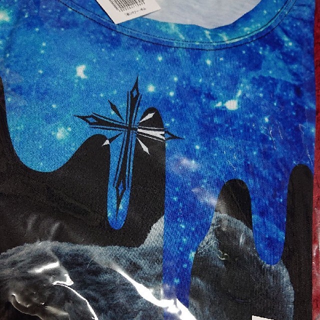 TRAVAS TOKYO✨宇宙柄どろどろたれくまTシャツ(青✨トラバス TRAVAS TOKYO✨宇宙柄どろどろたれくまTシャツ(青✨トラバス