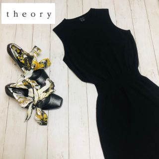 セオリー(theory)のセオリー ニットワンピース ひざ丈ワンピース ブラック(ひざ丈ワンピース)