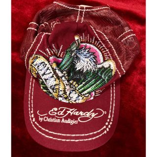 エドハーディー(Ed Hardy)のキャップ　エドハーディー　レッド(キャップ)