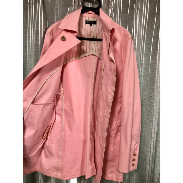MICHEL KLEIN(ミッシェルクラン)のジャケット　ステンカラーコート　ミッシェルクラン　ピンク メンズのジャケット/アウター(ステンカラーコート)の商品写真