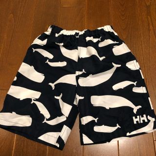 ヘリーハンセン(HELLY HANSEN)の美品☆クジラ柄ヘリーハンセン　水着１３０cm 濃ネイビー(水着)