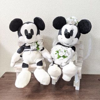 ヨンドシー(4℃)の4℃ミッキー&ミニー　ぬいぐるみ　結婚式　wedding ベンチ(ウェルカムボード)