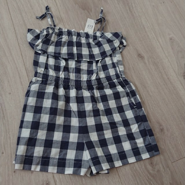 babyGAP(ベビーギャップ)のbabyGAP  ギンガムチェックサロペット  新品 キッズ/ベビー/マタニティのキッズ服女の子用(90cm~)(ワンピース)の商品写真