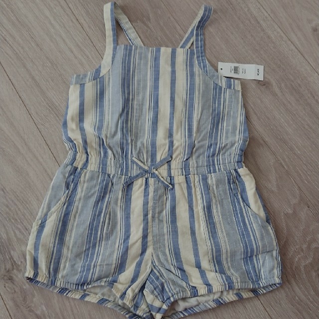 babyGAP(ベビーギャップ)のbabyGAP ストライプサロペット 新品 キッズ/ベビー/マタニティのキッズ服女の子用(90cm~)(ワンピース)の商品写真