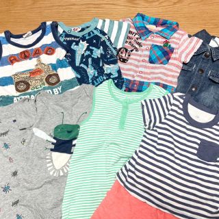 ベビーギャップ(babyGAP)の男の子ロンパース 70cm BABY GAP、BIT'S 8点まとめ売り(ロンパース)