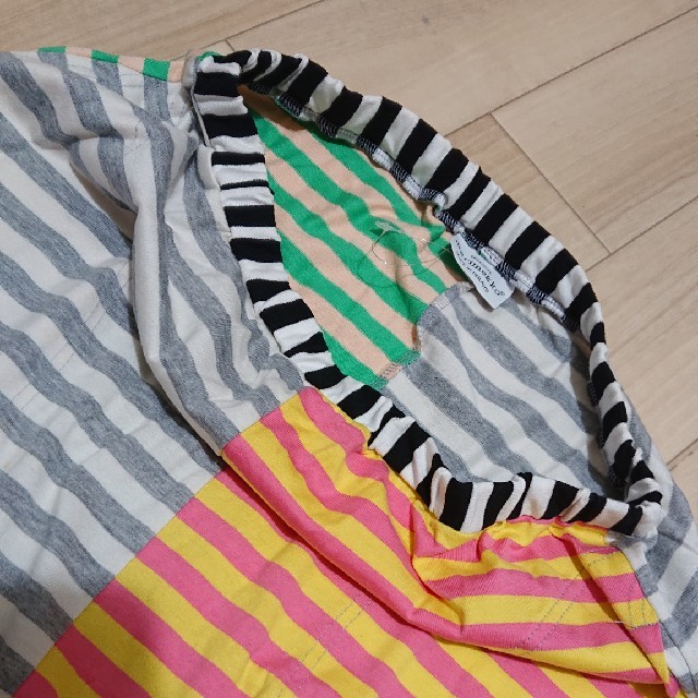 marimekko(マリメッコ)のUSED／marimekkoマリメッコ アシメボーダースカート レディースのスカート(ひざ丈スカート)の商品写真