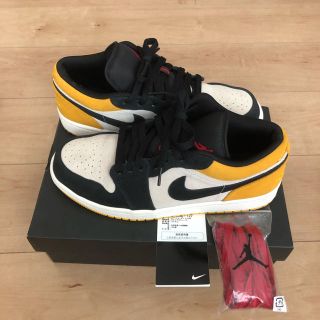 ナイキ(NIKE)のair jordan 1 low gold black yellow(スニーカー)