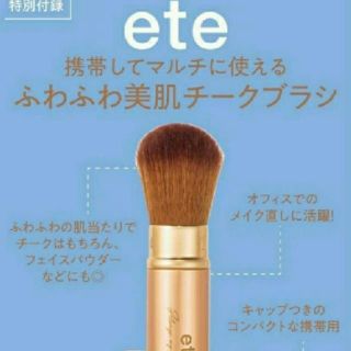 エテ(ete)のete ふわふわ美肌チークブラシ(ブラシ・チップ)