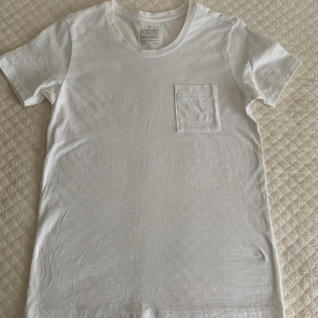 MUJI (無印良品)(ムジルシリョウヒン)の無印良品　白　Tシャツ　XS レディースのトップス(Tシャツ(半袖/袖なし))の商品写真