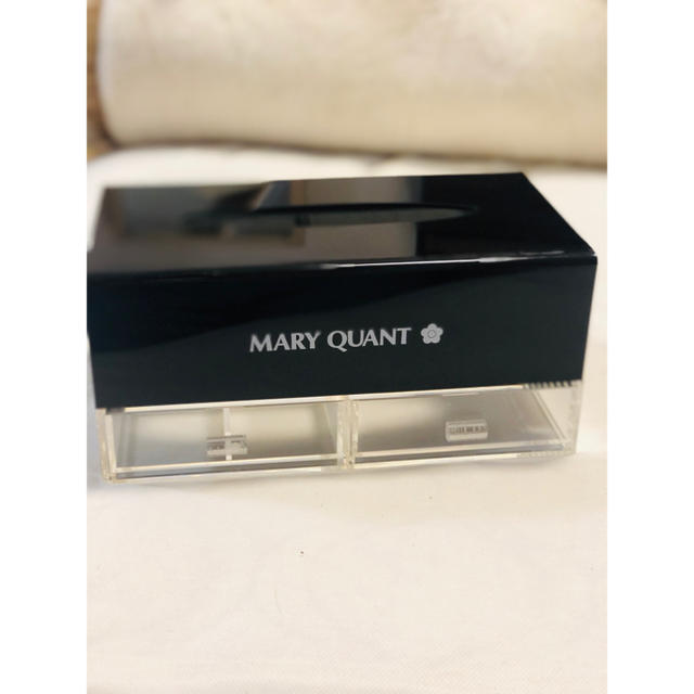 MARY QUANT(マリークワント)の【マリークワント】美品✨ティッシュケース　小物収納付き インテリア/住まい/日用品のインテリア小物(ティッシュボックス)の商品写真