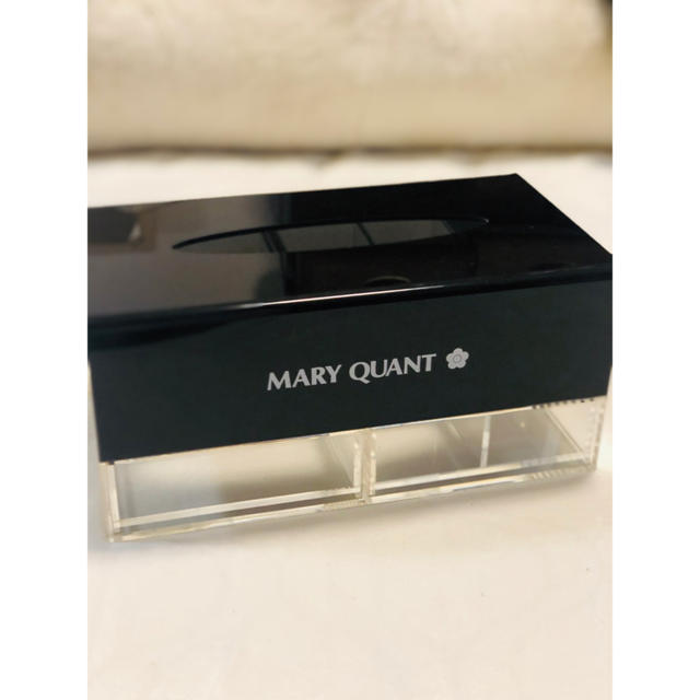 MARY QUANT(マリークワント)の【マリークワント】美品✨ティッシュケース　小物収納付き インテリア/住まい/日用品のインテリア小物(ティッシュボックス)の商品写真