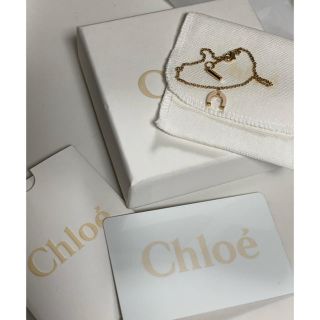 クロエ(Chloe)のレア＊クロエChloeブレスレット＊ホースシュー＊薄ピンク×ゴールド(ブレスレット/バングル)