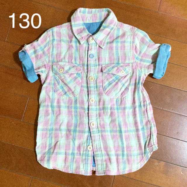 FELISSIMO(フェリシモ)の《中古品》フェリシモ  シャツ（130） キッズ/ベビー/マタニティのキッズ服男の子用(90cm~)(ブラウス)の商品写真