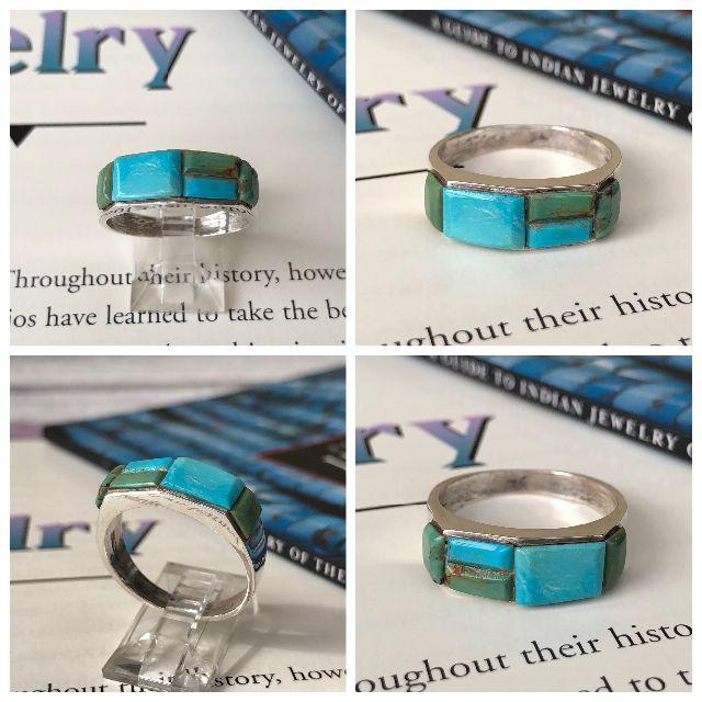 ☆『Blue+Green Turquoise』Inlay リング