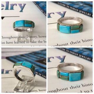 ☆『Blue+Green Turquoise』Inlay リング(リング(指輪))