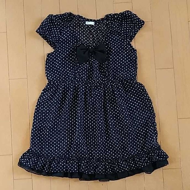 ガールズ エンジェルラブ シースルーワンピース・チェニック 140cm キッズ/ベビー/マタニティのキッズ服女の子用(90cm~)(ワンピース)の商品写真